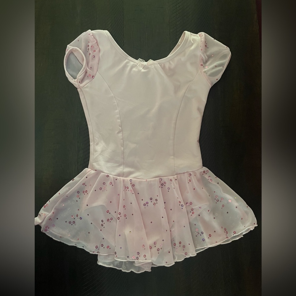 Pink Sequin Kids Ballet Costume